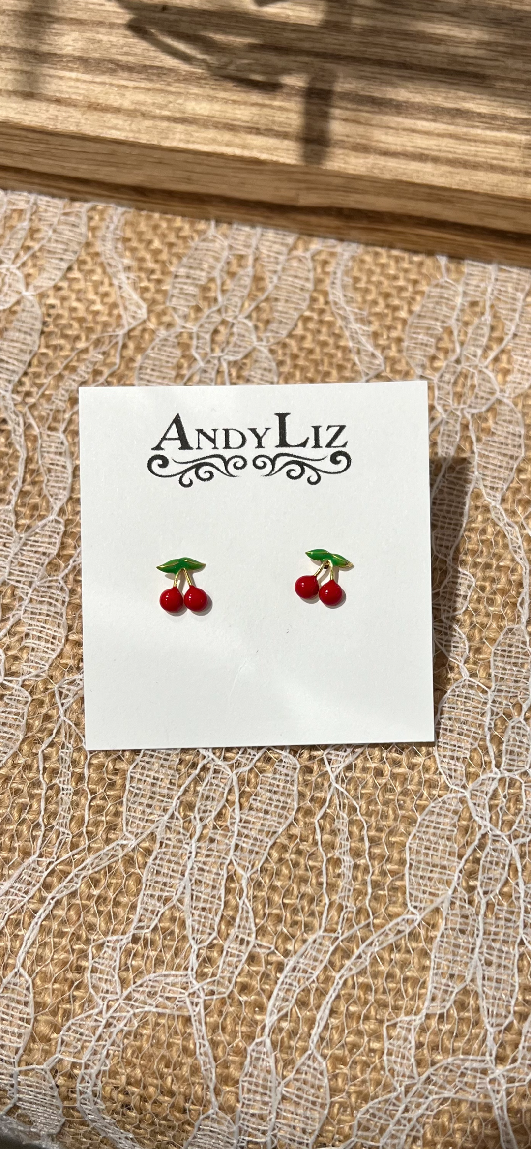 Cherry Stud Earrings