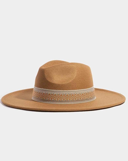 Camel Brim Fedora