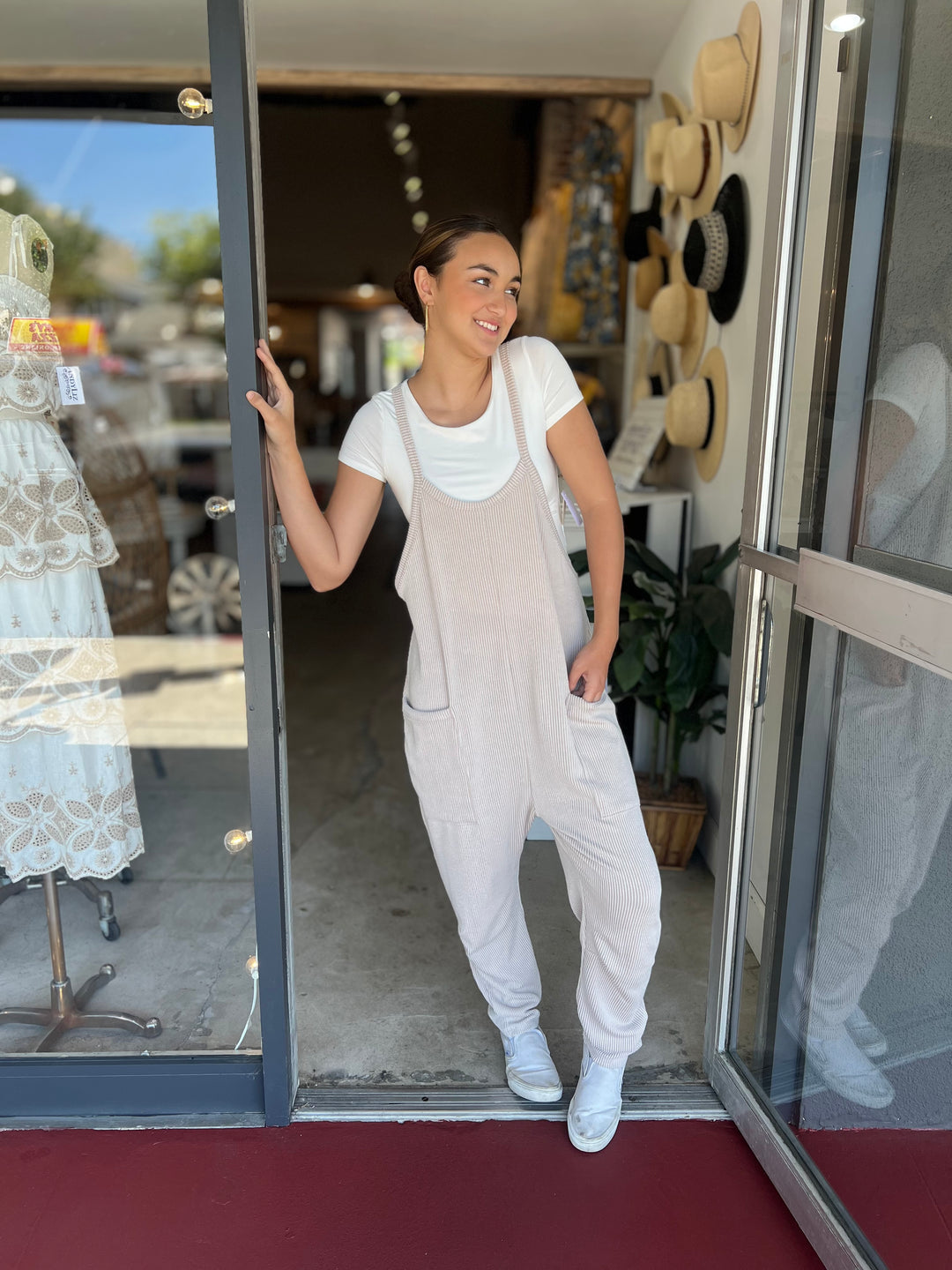 Oatmeal Comfy Jumpsuit