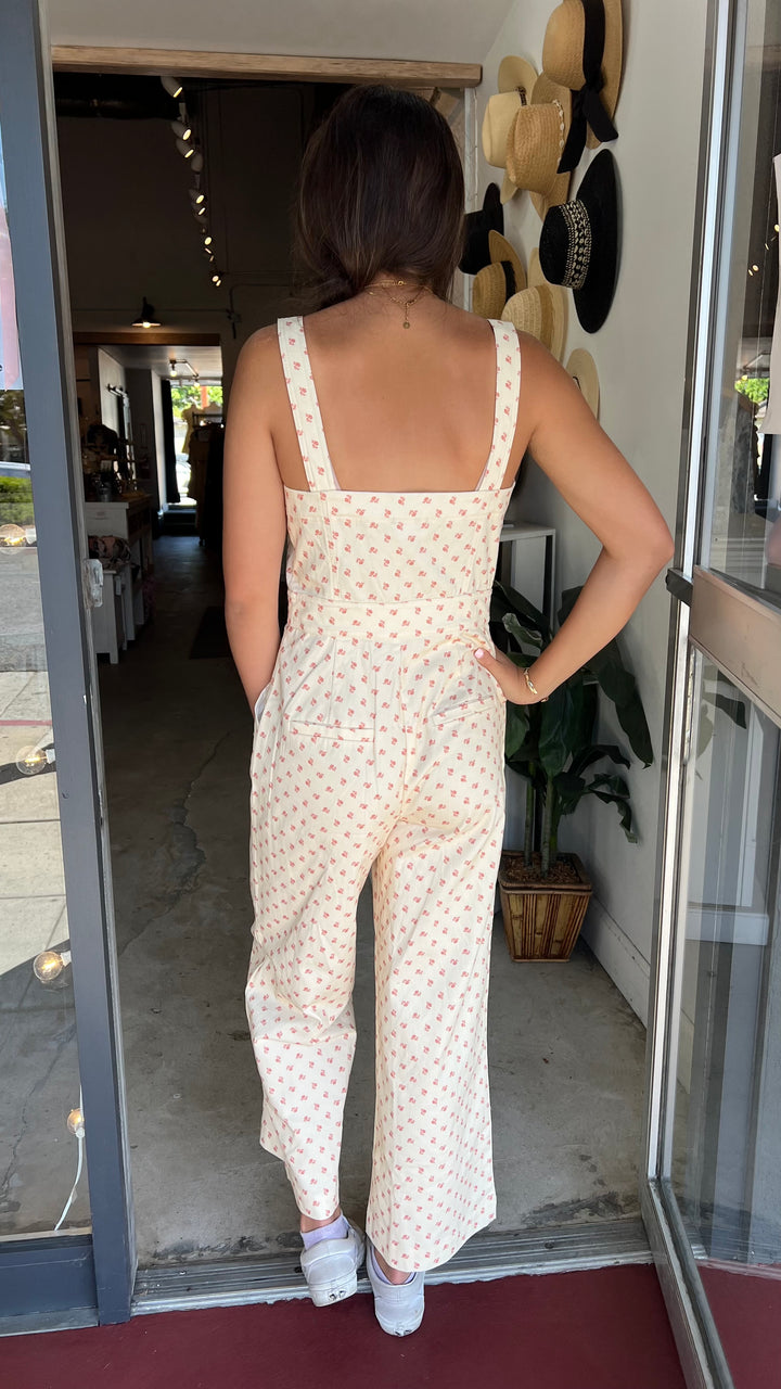 Darling Floral Overalls