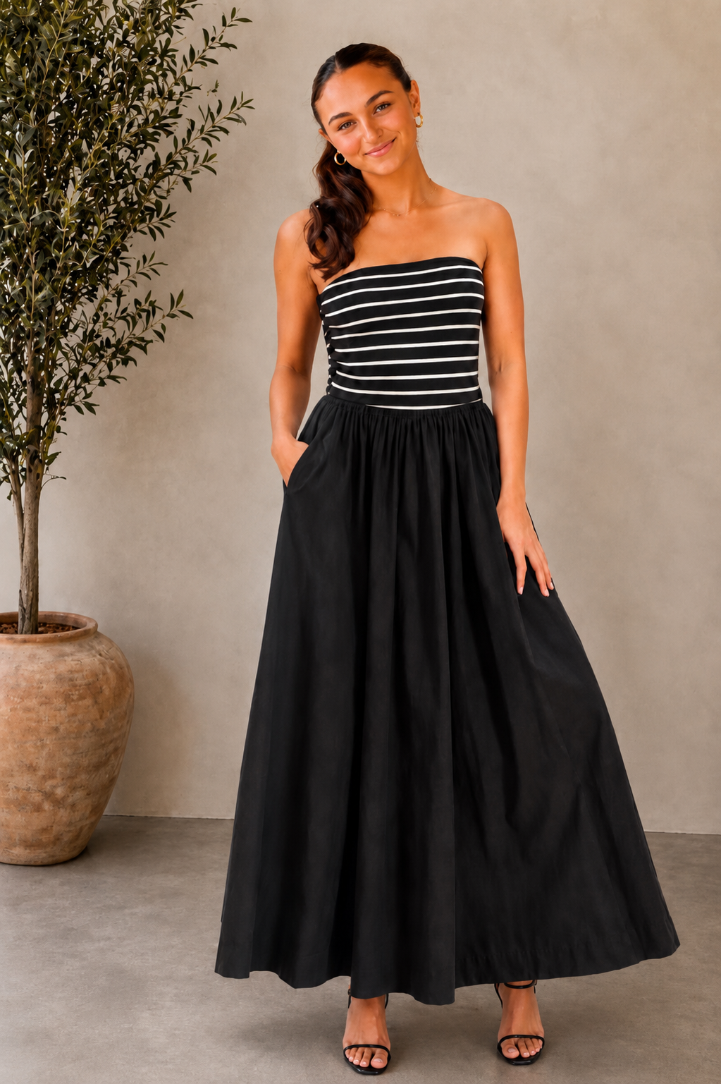 Riviera Strapless Maxi Dress
