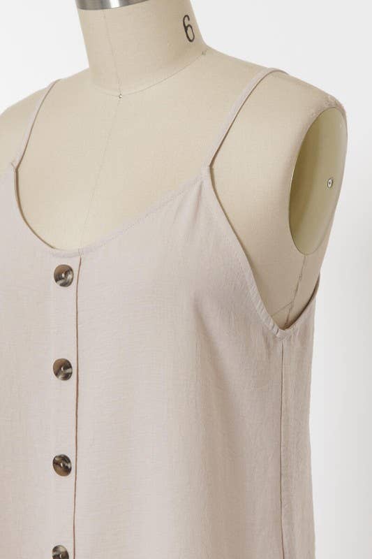 Solid Slub Cami Top - NT30790A