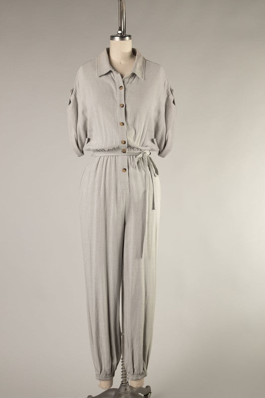 Juliette's Button Up Jumpsuit