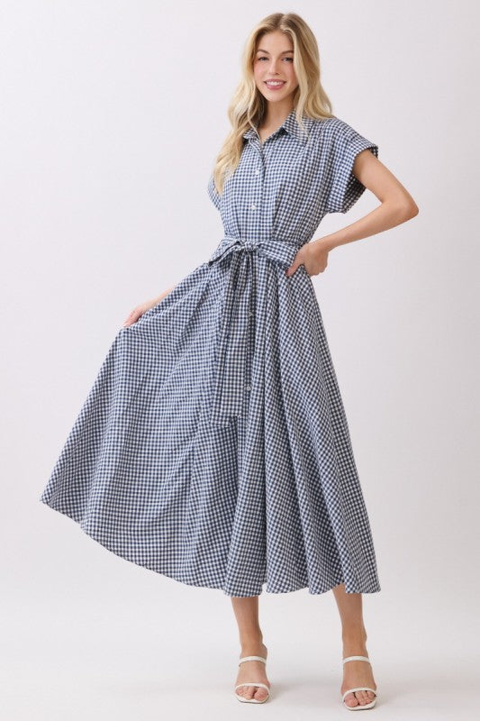 Classic Gingham Midi