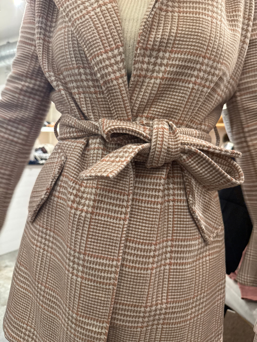 Houndstooth coat