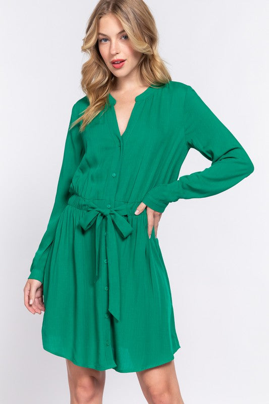 Kelly green short dress