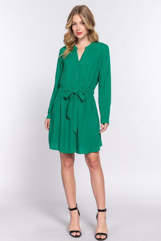 Kelly green short dress