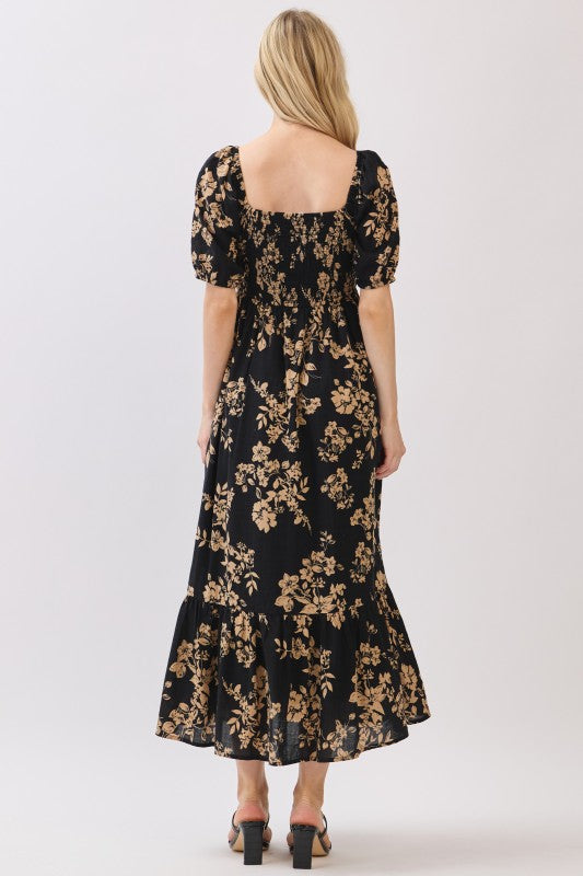 Amber Floral Midi Dress