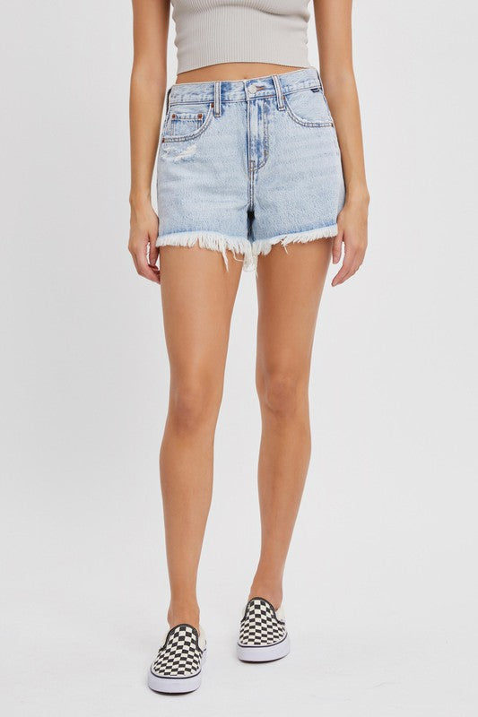 light denim shorts