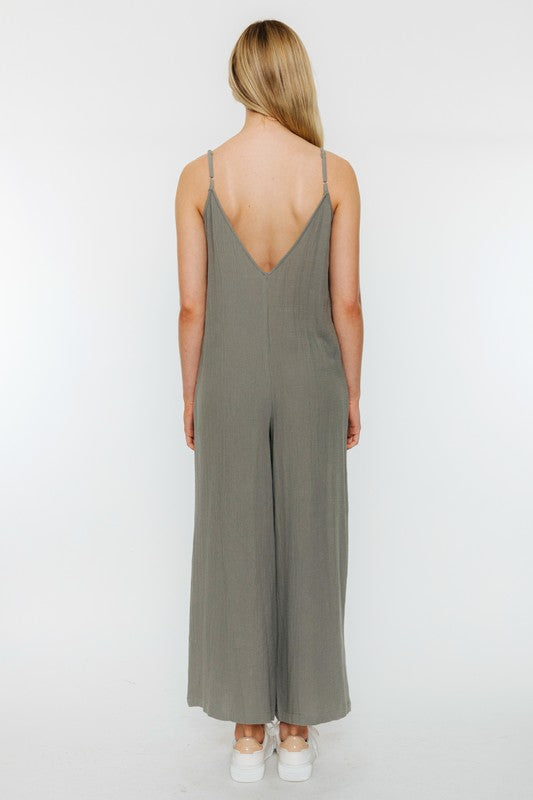 Sage Pocket Jumpsuit