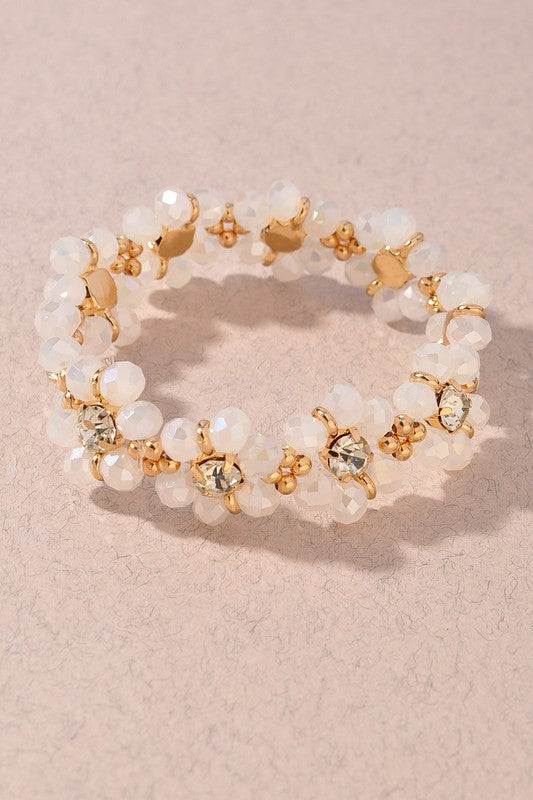 Flower Beaded Bracelet