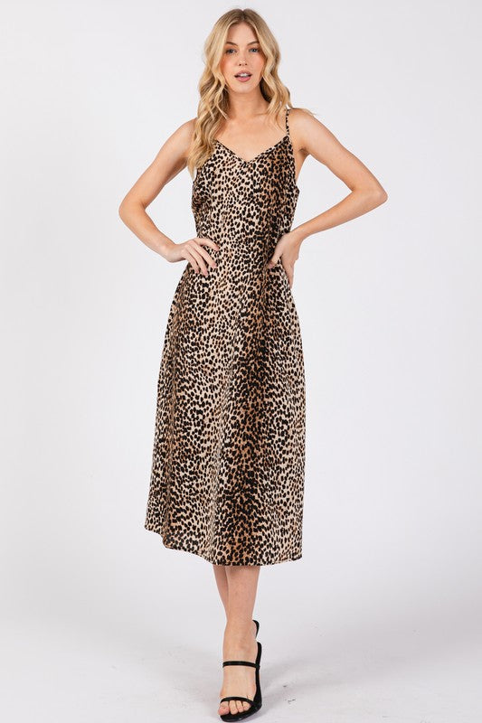 Leopard Slip Dress