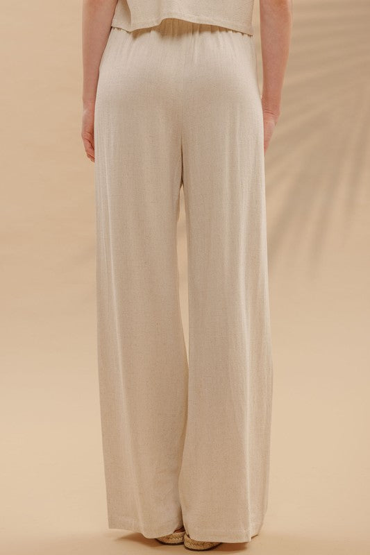 Oatmeal Linen Pants