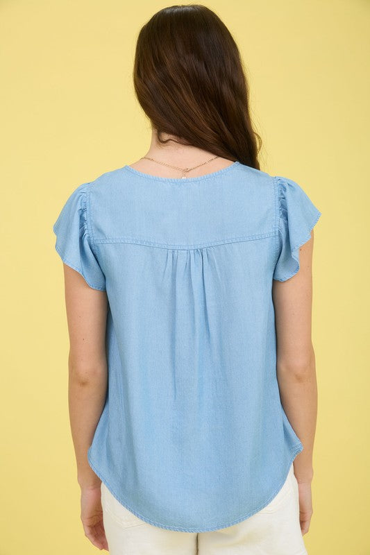 Willow Chambray Top