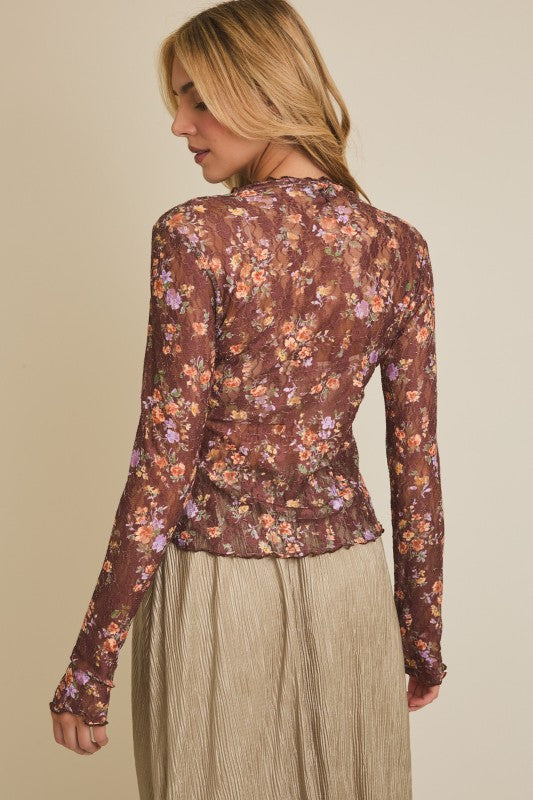 Elora’s Floral Lace Top
