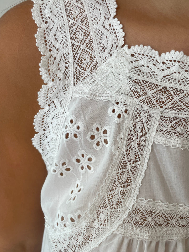 Sunlit Eyelet Lace Top