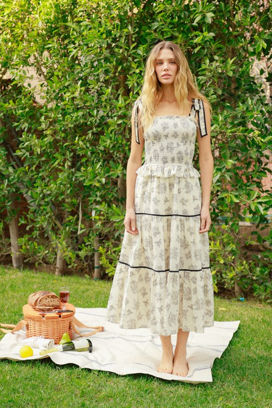 Emery Floral Midi Dress