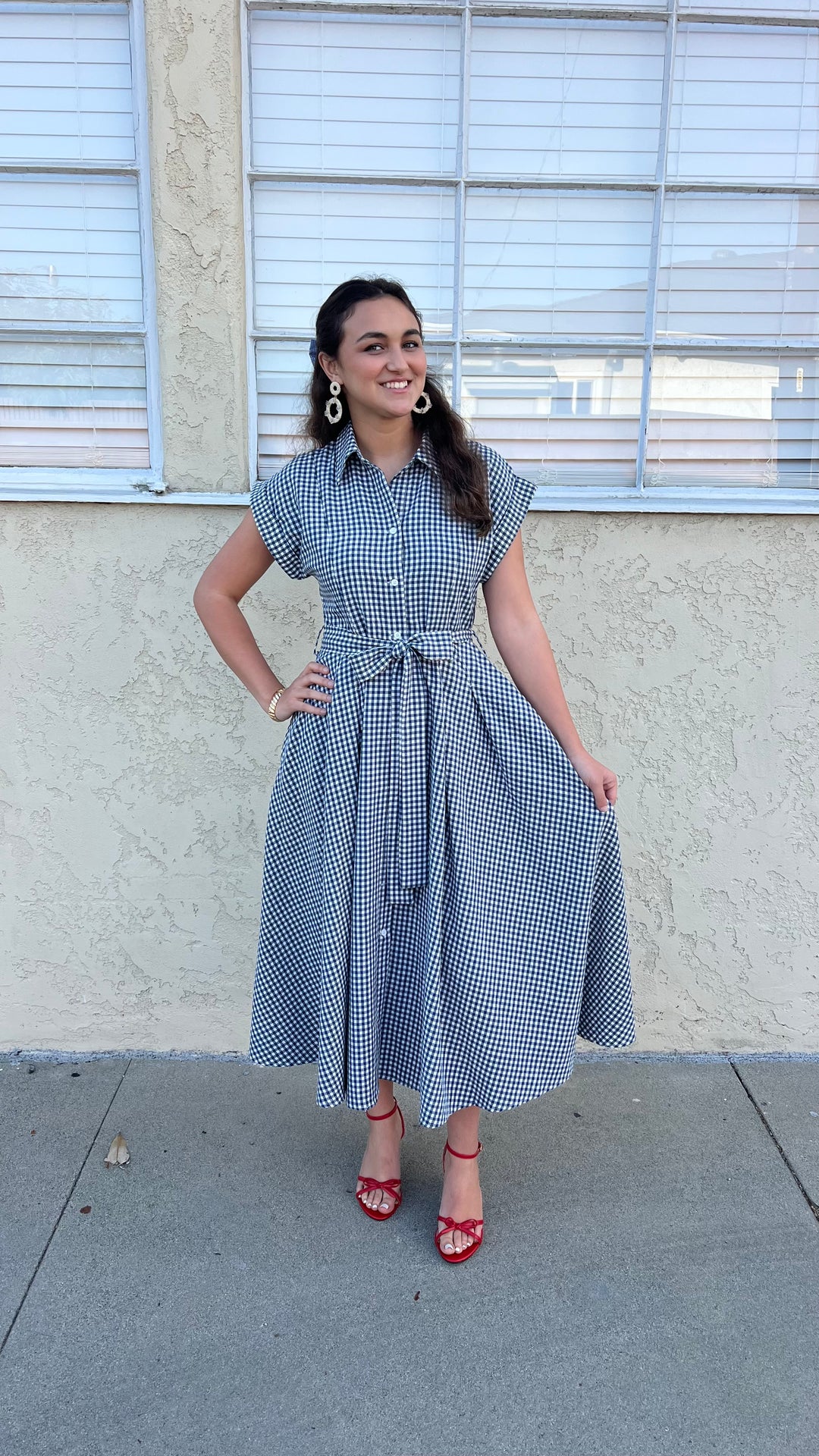 Classic Gingham Midi