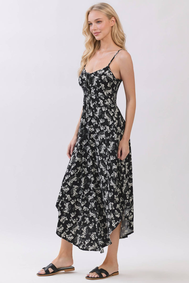 Melanie’s Black Floral Dress