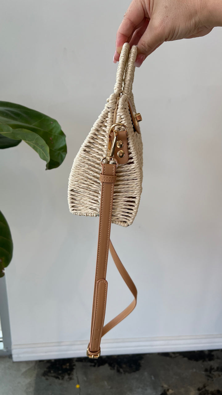 Siena Woven Crossbody Satchel