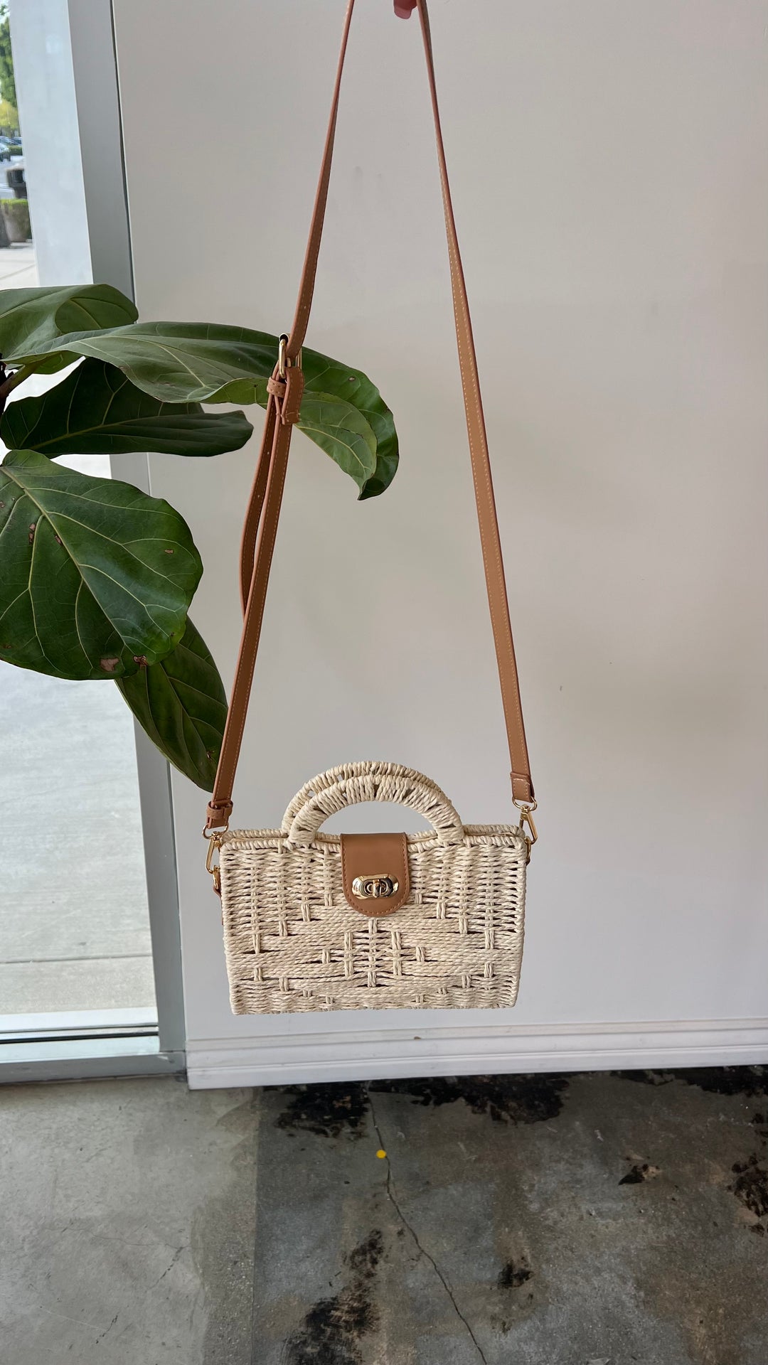 Siena Woven Crossbody Satchel