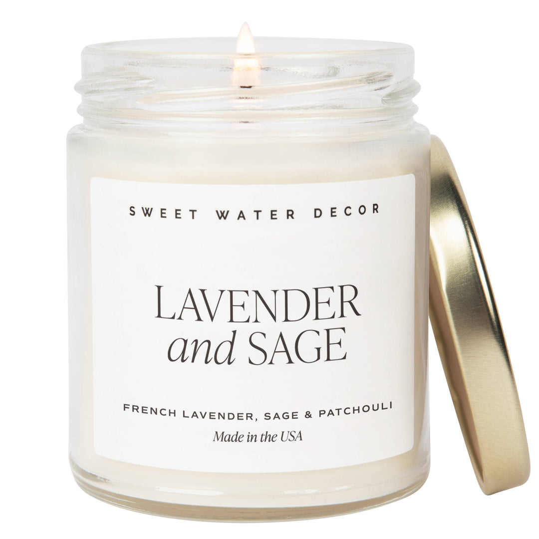 Lavender and Sage Soy Candle