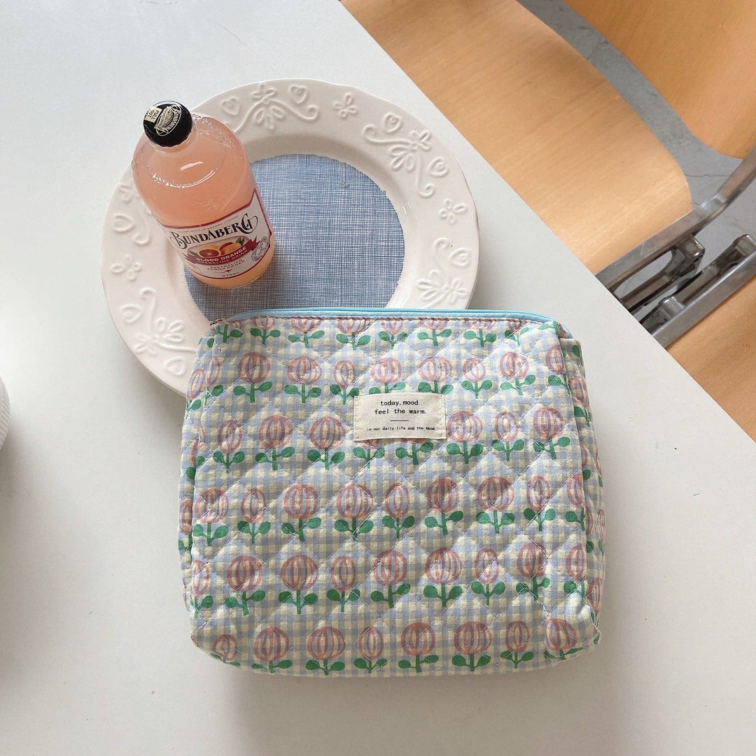 Quilted Cosmetic Bag