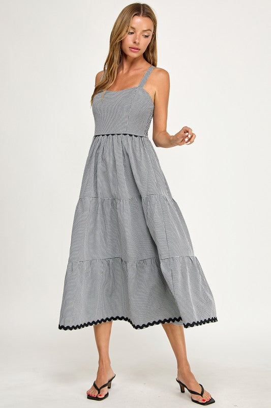 Favorite Gingham Midi Dress