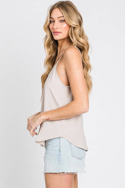 Solid Slub Cami Top - NT30790A