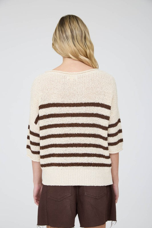 Latte Stripe Sweater