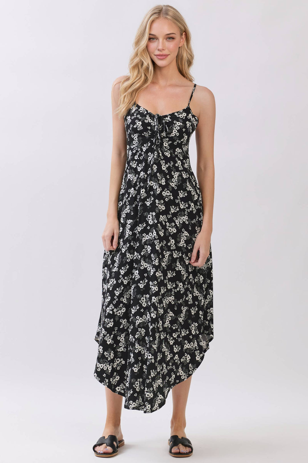 Melanie’s Black Floral Dress