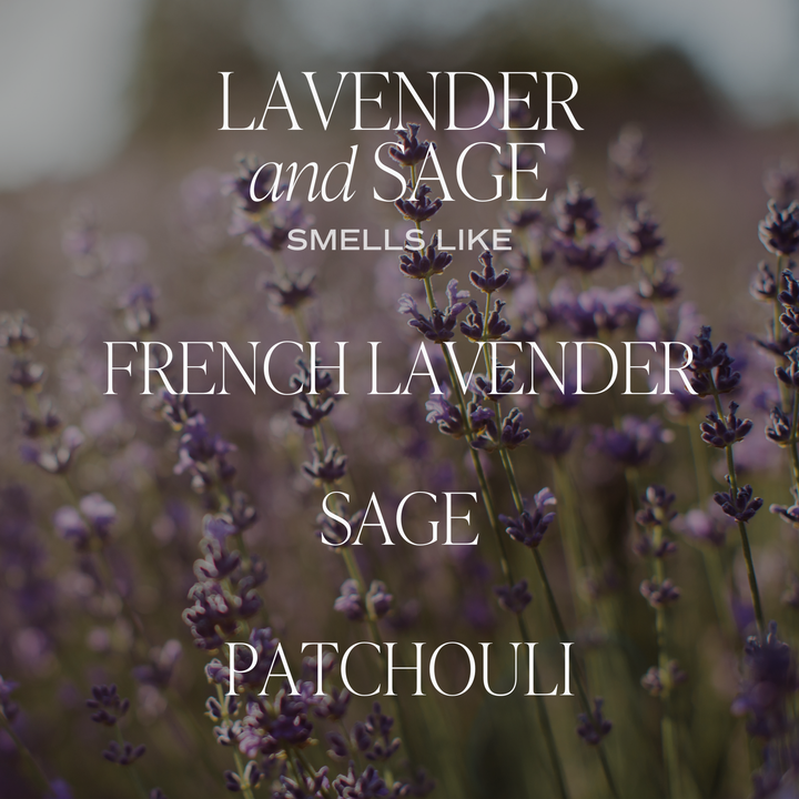 Lavender and Sage Soy Candle