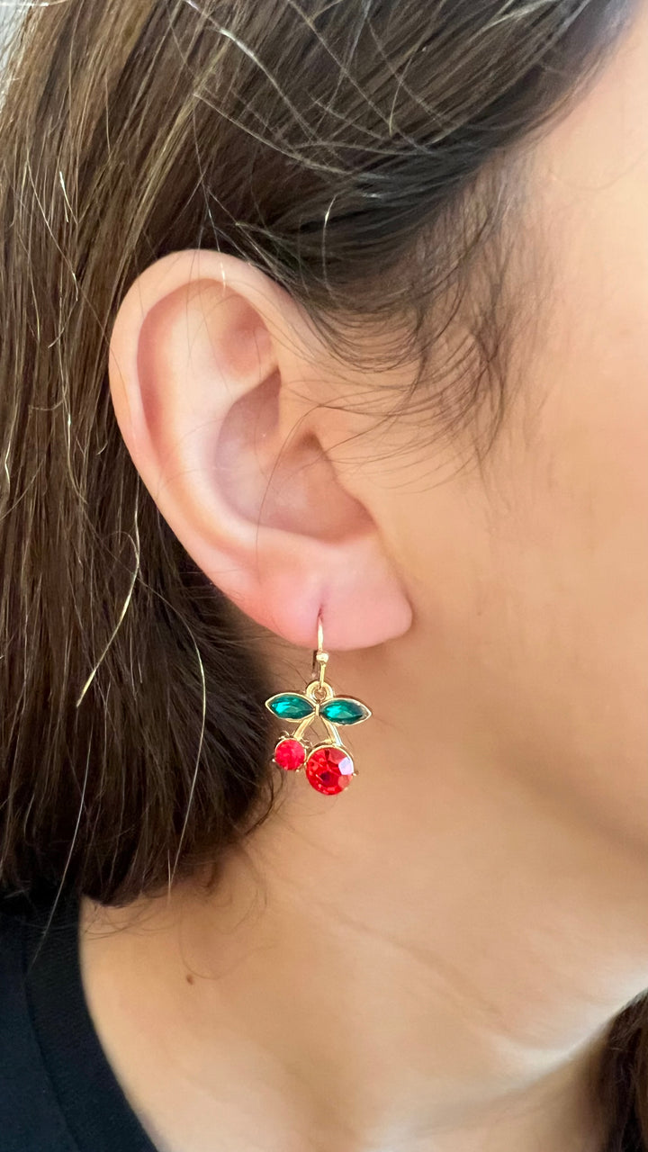 Cherry Gem Earrings