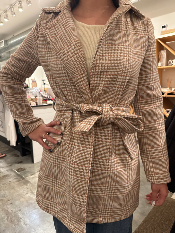 Houndstooth coat