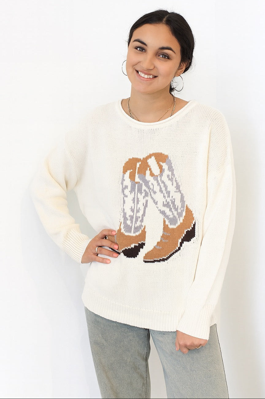 Cowboy Boots Sweater