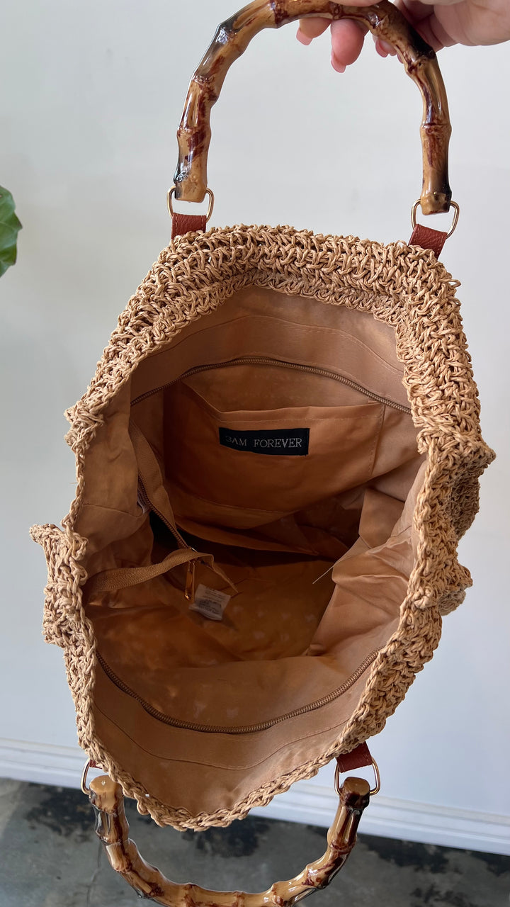 Bamboo Breeze Woven Tote