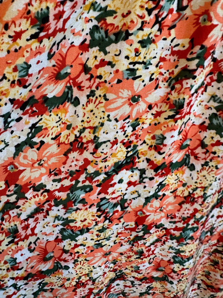 Peachy Floral Dress