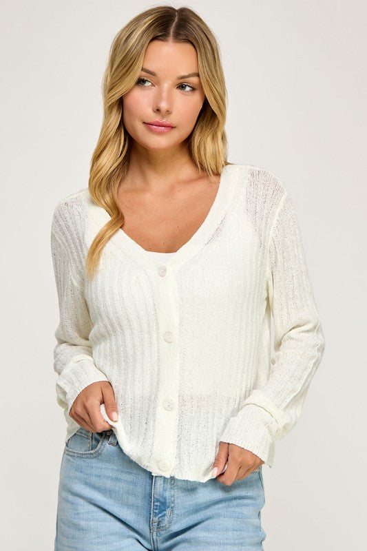 Must Have Button Cardigan