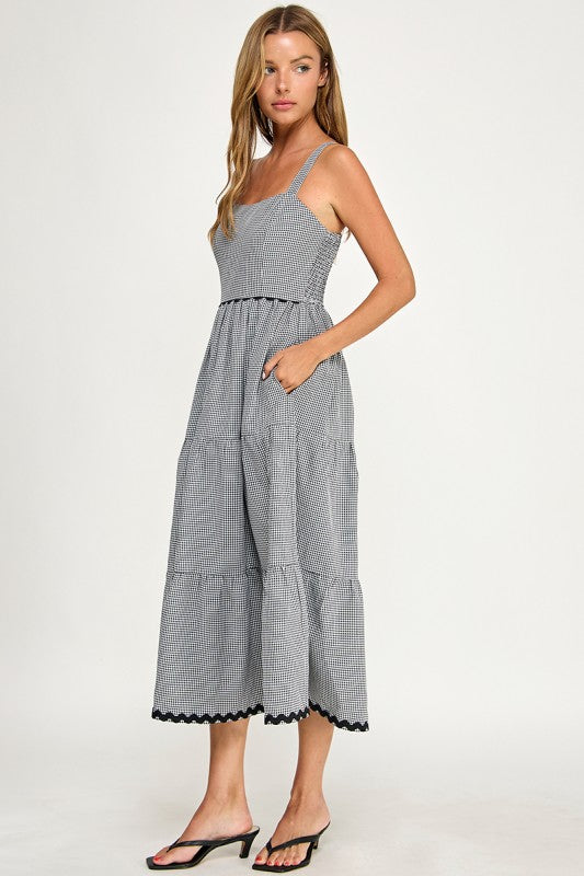 Favorite Gingham Midi Dress