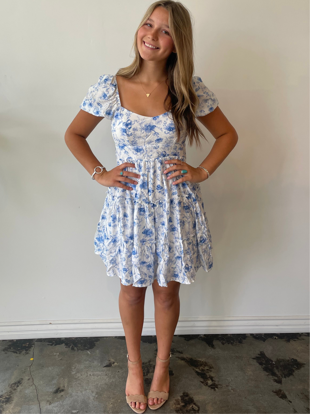 Floral Bow Back Dress