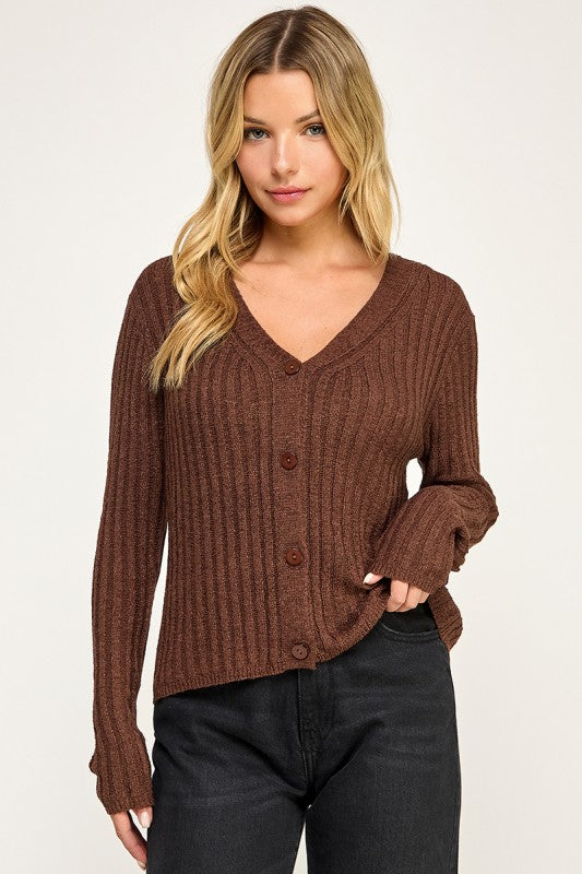 Chocolate Button Cardigan