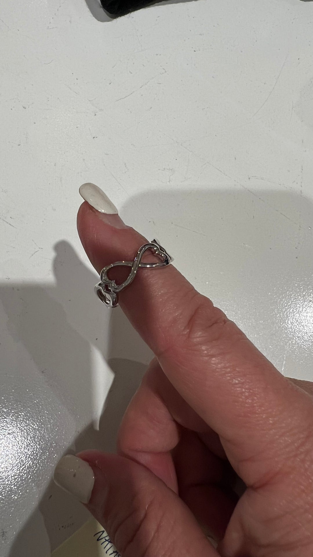 Silver adjustable ring