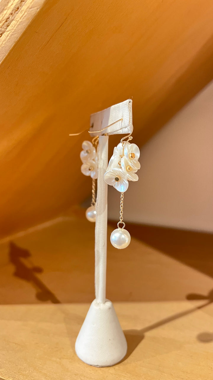 Pearl Blossom Earrings