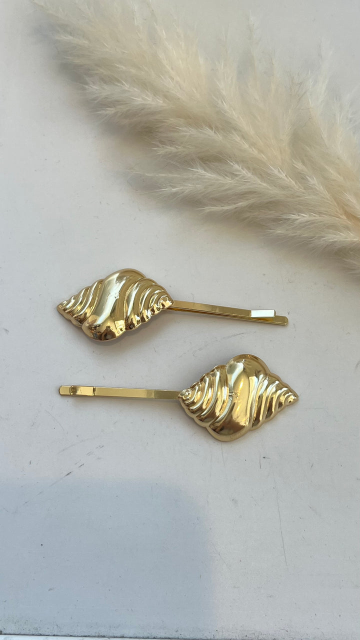 Coastal Shell Hair Clip – Set of 2