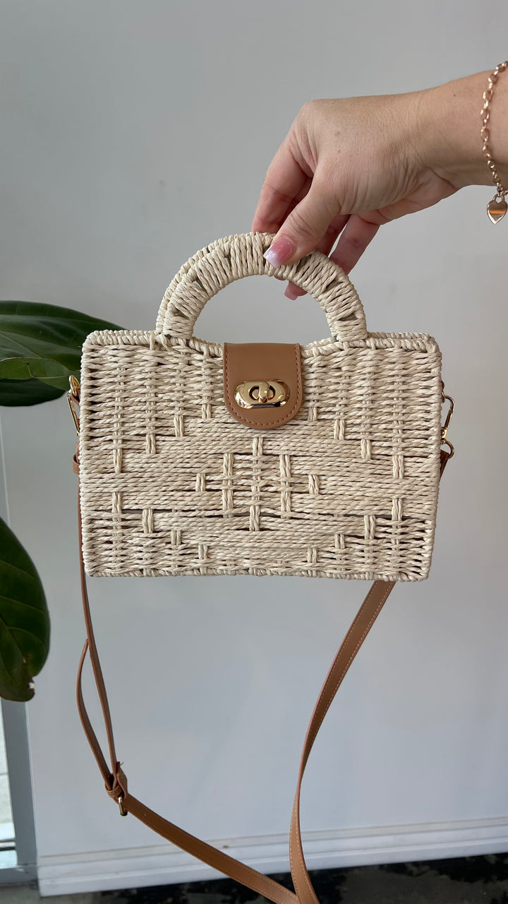 Siena Woven Crossbody Satchel