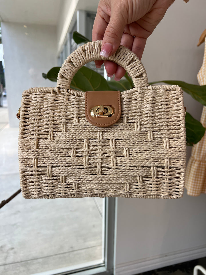 Siena Woven Crossbody Satchel