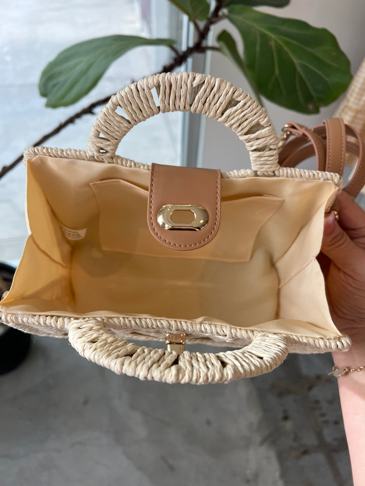 Siena Woven Crossbody Satchel