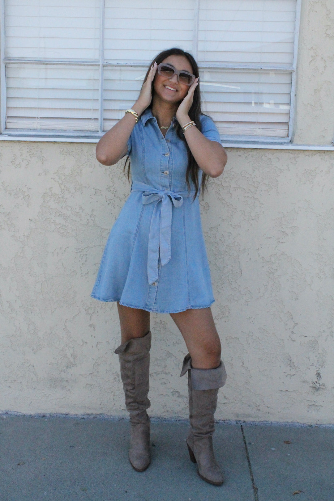 Delaney's Denim Shirt Dress