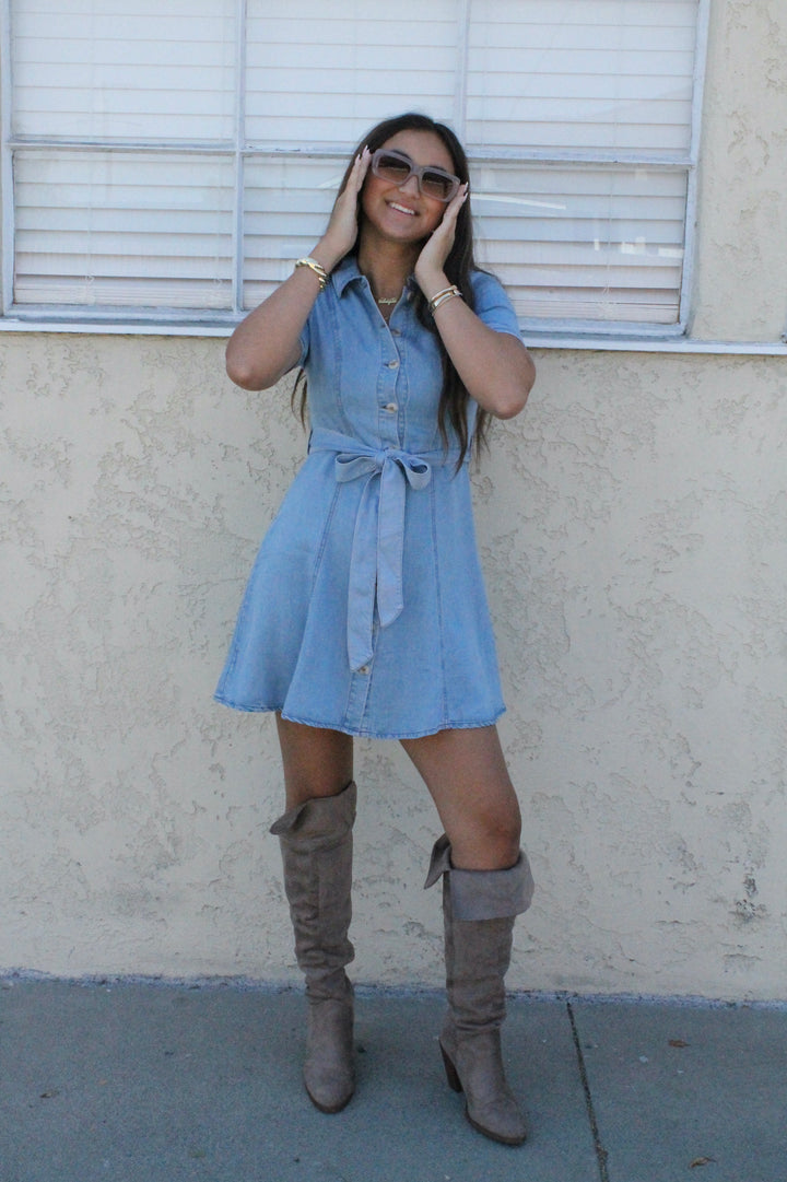 Delaney's Denim Shirt Dress