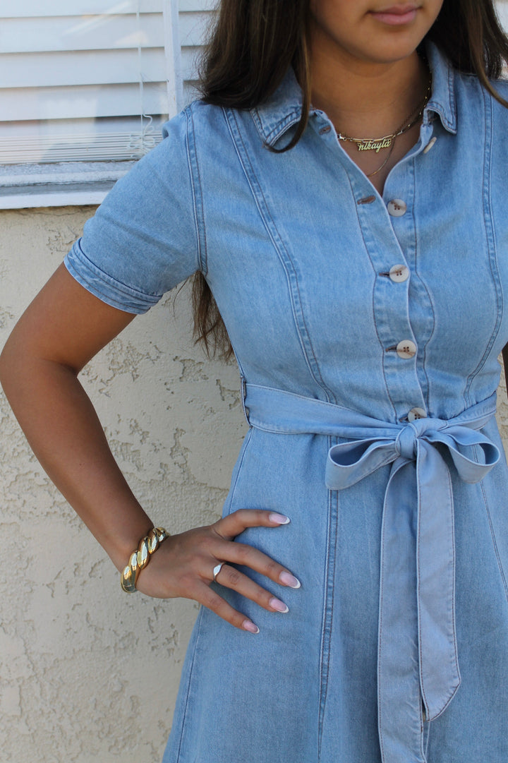 Delaney's Denim Shirt Dress
